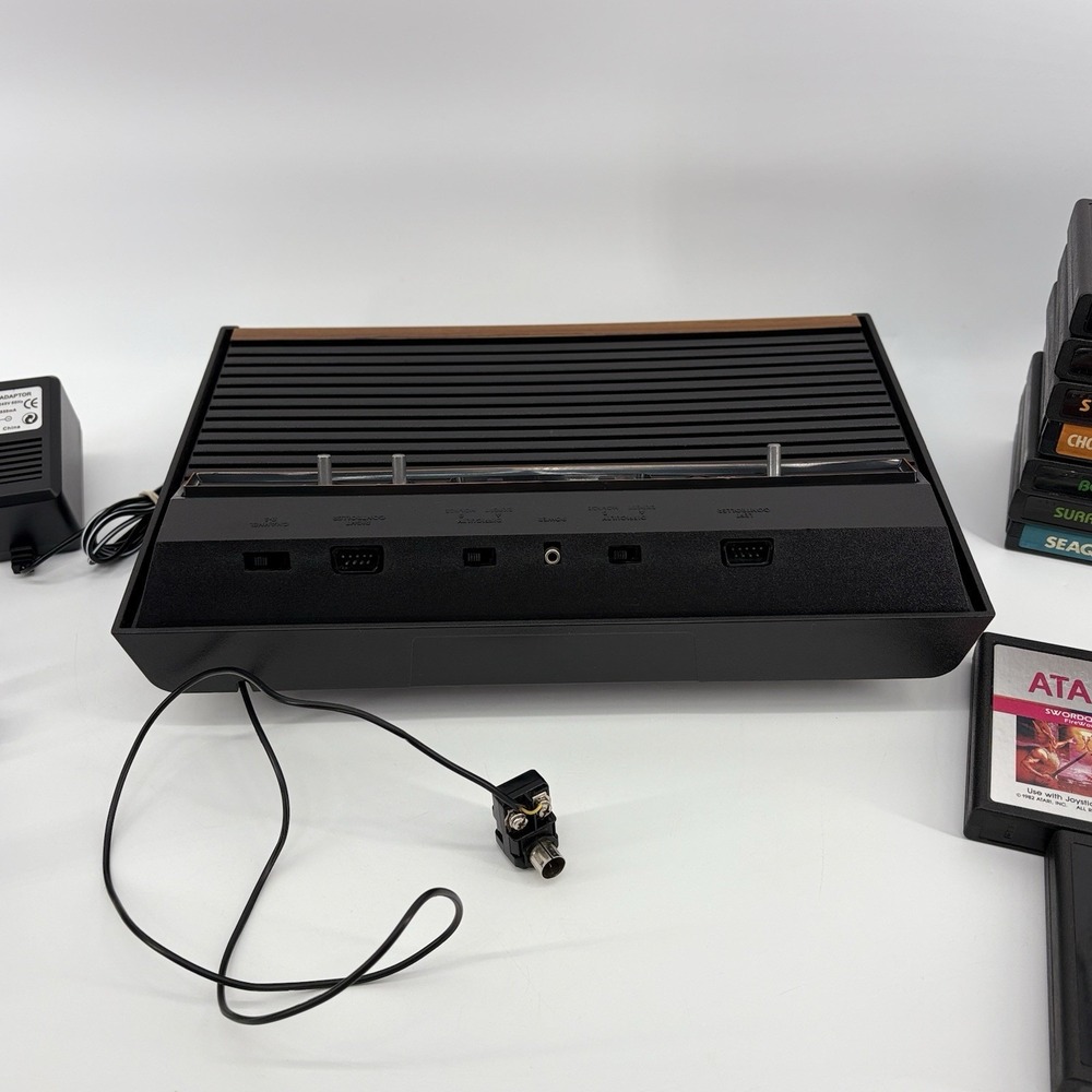 Atari 2600A 4-Switch Gaming Console System with Game Lot 19 Games Read Ds! - Picture 13 of 16
